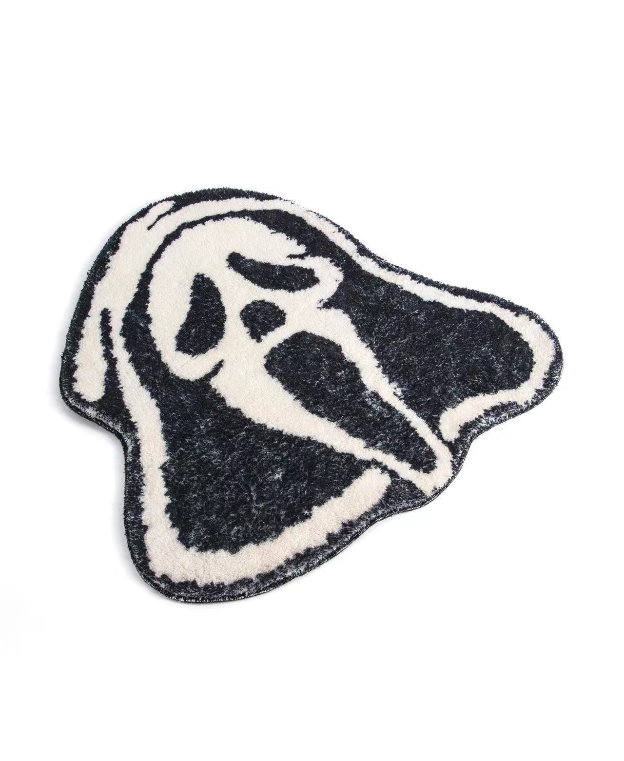 Halloween Skull Pumpkin Horror Cashmere Foot Mat