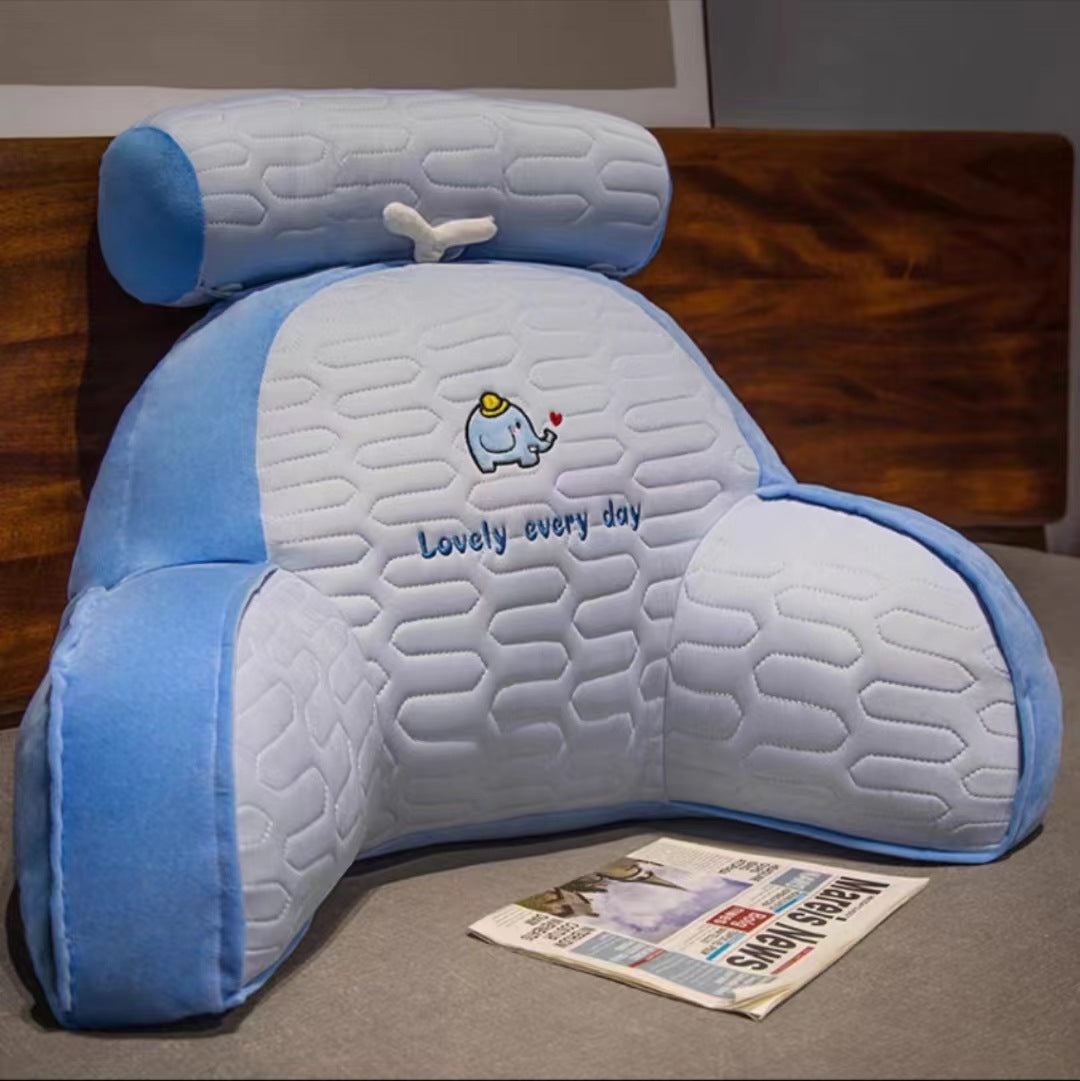 Summer Latex Ice Silk Cartoon Lumbar Pillow